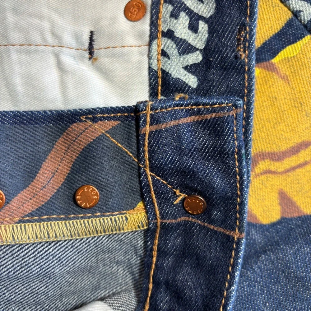 Levi's 501 150th Anniversary Edition Jeans Mens 34x32 Banner Pant Sample Garment
